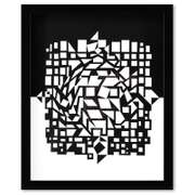 Croises (Diptych) Print by Vasarely (1908-1997)