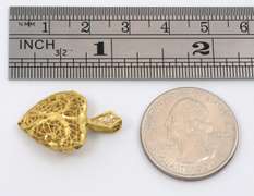 Sweet Filigree Heart Pendant