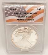 PF70 ASE proof silver coin
