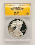 PF69 ASE proof silver coin