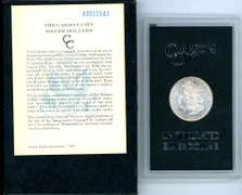 1883-CC Morgan Silver Dollar in GSA Pack