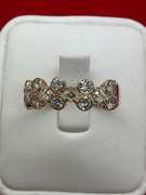 CERTIFIED 14KGOLD AND DIAMOND RING