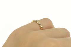 14K Yellow Gold 0.17 Ctw Classic Diamond Wedding Band Ring