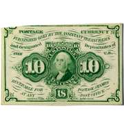 First Series 10 Cent Fractional Postal Currency Unc Note 