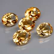 Ravishing 12.10ct 5pc golden Citrine set