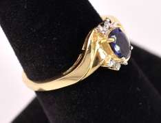 Darling Sapphire and Diamond Ring in Yellow Gold
