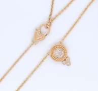 Judith Ripka Yellow Gold Pave Diamond Pendant on Chain