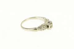 14K White Gold 1940's Diamond Classic Promise Engagement Ring