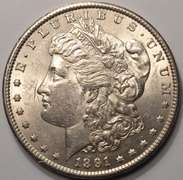 1898-S Morgan Silver Dollar Circulated With Luster