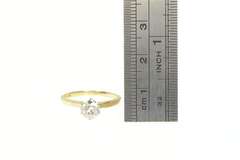 14K Yellow Gold 0.75 Ct Diamond Solitaire Classic Engagement Ring