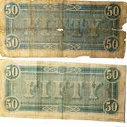 2 $50 Confederate States Notes T-66