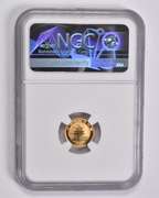 MS69 1998 China 10 Yuan 1/10 Oz. .999 Fine Gold Panda Large Date NGC