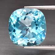 Captivating 4.87ct cushion cut sky blue Topaz