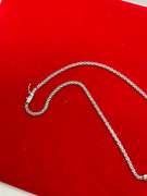 14K WHITE GOLD AND DIAMOND NECKLACE