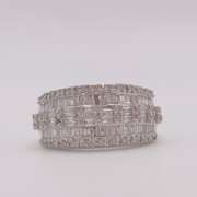Gorgeous 14kt Solid White Gold & 2.0 Carat Diamond Band Ring