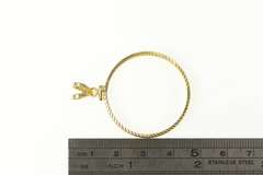 14K Yellow Gold 1 oz. Gold Panda Coin Holder Bezel Pendant