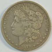Key date 1878-CC Morgan Silver Dollar in circ