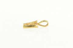14K Yellow Gold W Diamond Cut Letter Initial Monogram Charm/Pendant