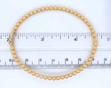Van Cleef Perlee Pearls of Gold Bracelet in 18kt Yellow Gold