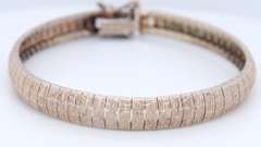 Vintage Italian 925 Sterling Silver Fancy Link Bracelet