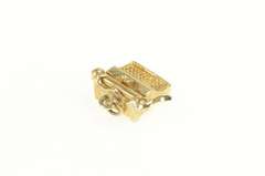 14K Yellow Gold 3D Articulated Typewriter Author Writer Charm/Pendant