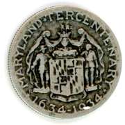 1934 Maryland Tercentenary Commemorative Half Dollar