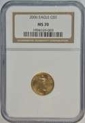 Better date perfect 2006 $5 Gold Eagle coin in NGC MS70