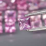 Rare heated only 3.12ct lavender and pink Sapphire set