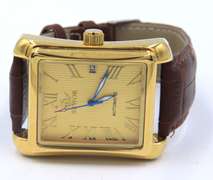 Sewor Automatic Watch with Brown Leather Strap