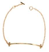 Tiffany & Co 18kt Yellow Gold T Smile Bracelet