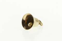 14K Yellow Gold 3D Articulated Wedding Bell Romantic Charm/Pendant