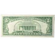 CH CU 1953 $5 Red Seal US Note.