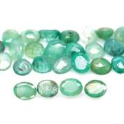 Oval cut 10.02ct Zambian Emerald set