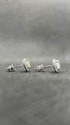 UNIQUE 2.00 CARATS T.W. OVAL PAVE SET DIAMOND STUDS