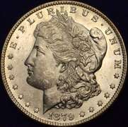 1879-S Morgan Silver Dollar Frosty, Flashy BU.