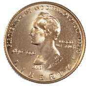 1996 Smithsonian $5 Unc US Gold
