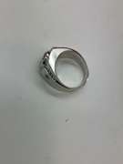 CERTIFIED MENS 14K WHITE GOLD AND DIAMOND RING