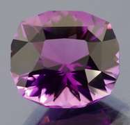 Big 14.32ct Portuguese cushion cut Bolivian Amethyst
