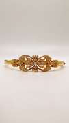 18kt Solid Yellow Gold & Diamond Necklace and Bracelet Set