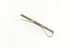 Sterling Silver Tiffany & Co Gate Link 18K Gold Layered Bar Money Clip