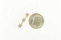 14K Yellow Gold 0.50 Ctw Tiered Diamond Journey Drop Pendant