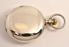 Model 1 Rockwell 1878 Pocket Watch in Coin Silver