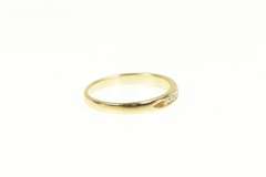 14K Yellow Gold 0.17 Ctw Classic Diamond Wedding Band Ring