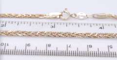 Vintage 925 Sterling Silver Braided Necklace