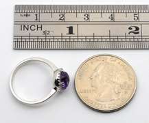 Sassy Amethyst & Diamond Ring in 14K WG