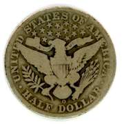 1909-O Barber Silver Half Dollar