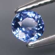 Top cornflower blue! .45ct Ceylon Sapphire solitaire