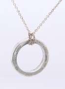 Tiffany & Co 1837 Circle Pendant on Chain