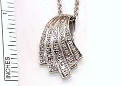 Sterling with Diamonds Pendant