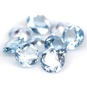 9 piece 13.89ct glittering sky blue Topaz set